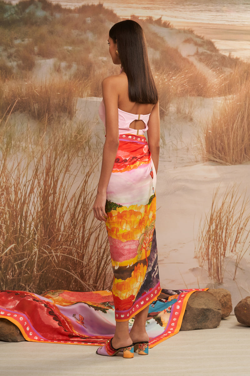 Shivan & Narresh Solscape Iconoscarf; Multicolor; Cover-up; Women Swimwear