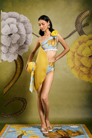 Primordi Asymmetrical Floret Bikini