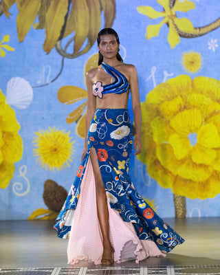 Frayed Organza FlorBlouse with Springlie Flamenco Skirt