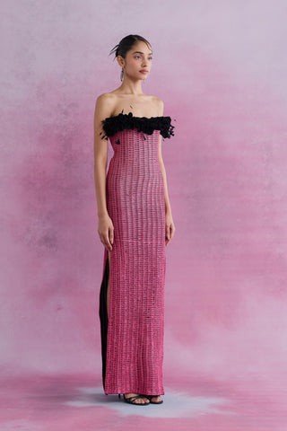 Parfait Knitted Column Gown