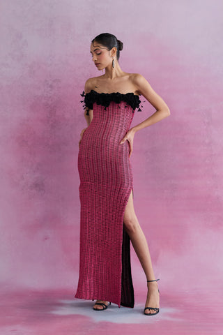 Parfait Knitted Column Gown