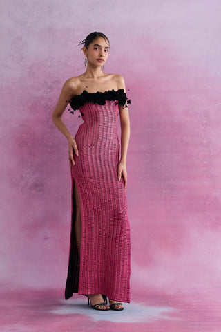 Parfait Knitted Column Gown