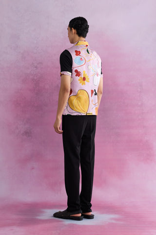 Shivan & Narresh Florain Bandi; Florain Printed; Multicolor; Men's Ethnic Jacket; Celebration Wear