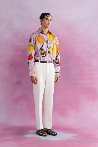 Shivan & Narresh Florain Classic Shirt; Florain Print; Multicolor; Men's Resort Wear; Men's Shirt; 