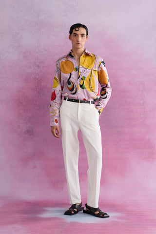 Shivan & Narresh Florain Classic Shirt; Florain Print; Multicolor; Men's Resort Wear; Men's Shirt; 