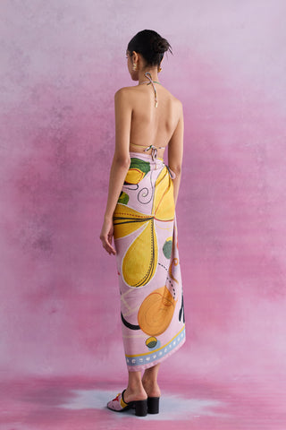 Shivan & Narresh Florain Silk IconoScarf; Florain Print; Multicolor; Women Cover-up; Silk Scarves;