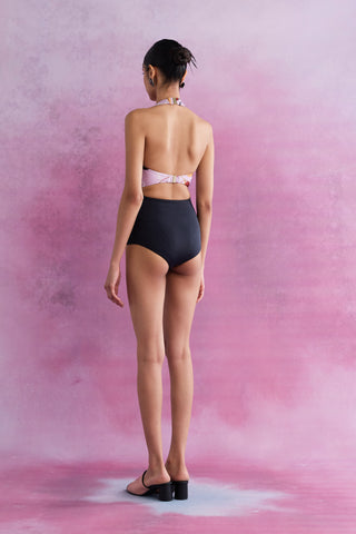 Shivan & Narresh Florain Sculpt Saf Trikini; Florain Print; Multicolor; Women Swimwear;