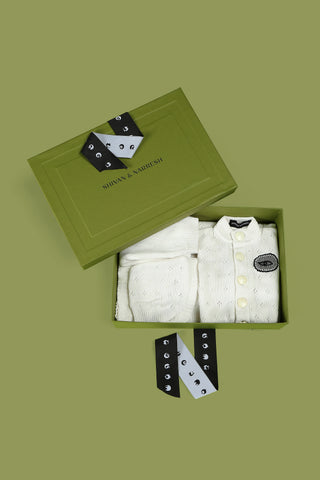 Ivory Plushie 4 piece Baby Gift Set