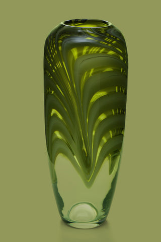 Emerald Palm Vase