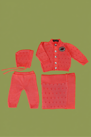 Coral Plushie 4 piece Baby Gift Set