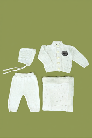 Ivory Plushie 4 piece Baby Gift Set
