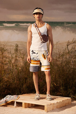 Shivan & Narresh Saun Resort Shorts; Saun print; Multicolor; Men's Resort wear; Men's Shorts
