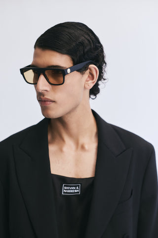 Kanzi Matt Black Sunglasses