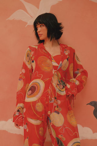 Younail Gossamer Palazzos – video highlighting the airy texture and refined construction of the Palazzos | Shivan & Narresh