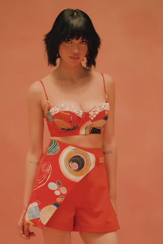 Younail Beaded Bustier – close-up video of hand-beaded skeinwork detail | Shivan & Narresh	