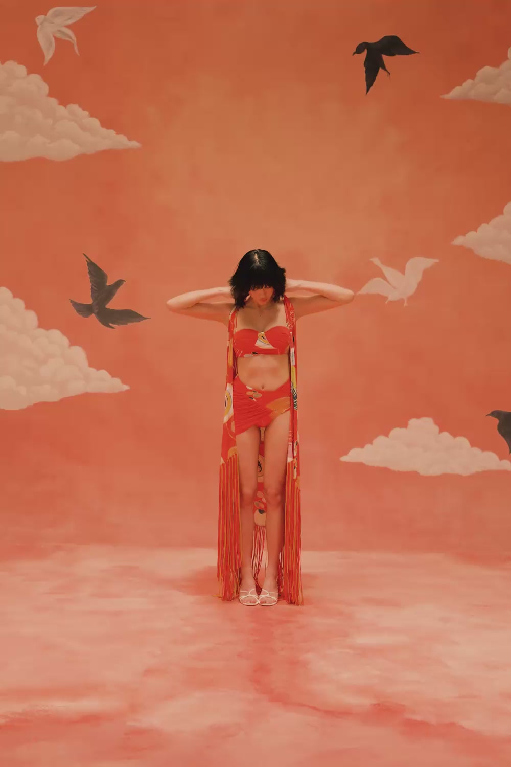 Younail Soleil Fringed Paneyo – detail-focused video highlighting the handcrafted two-tone fringe detailing | Shivan & Narresh
