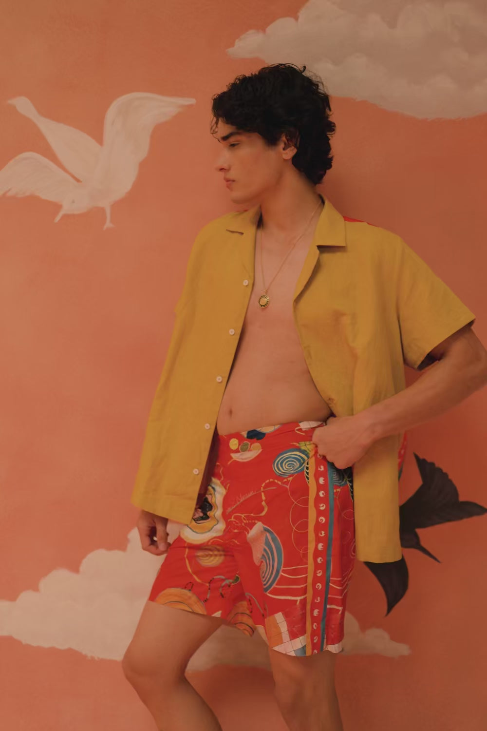 Younail Swim Shorts – video capturing the signature Iconoband and functional zip pocket detail | Shivan & Narresh