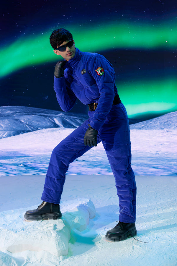 Lapiz Micro-velvet Ski Suit with the SVNH Patch
