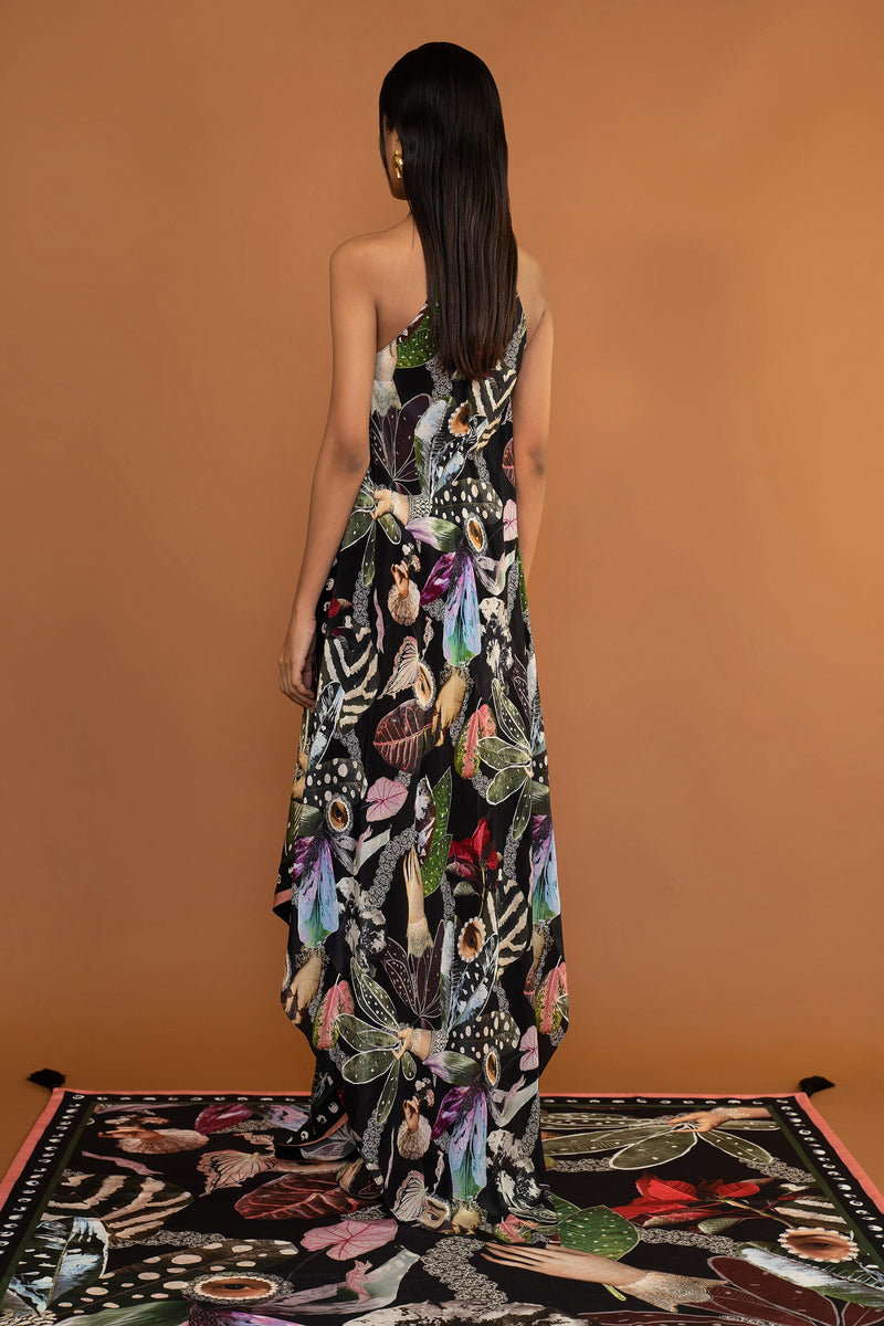 BotanEye Silk Flute Dress