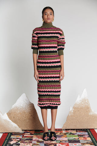 BotanEye Striped Knit Dress
