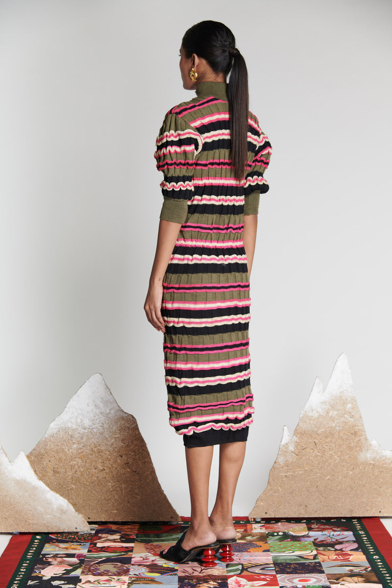 BotanEye Striped Knit Dress