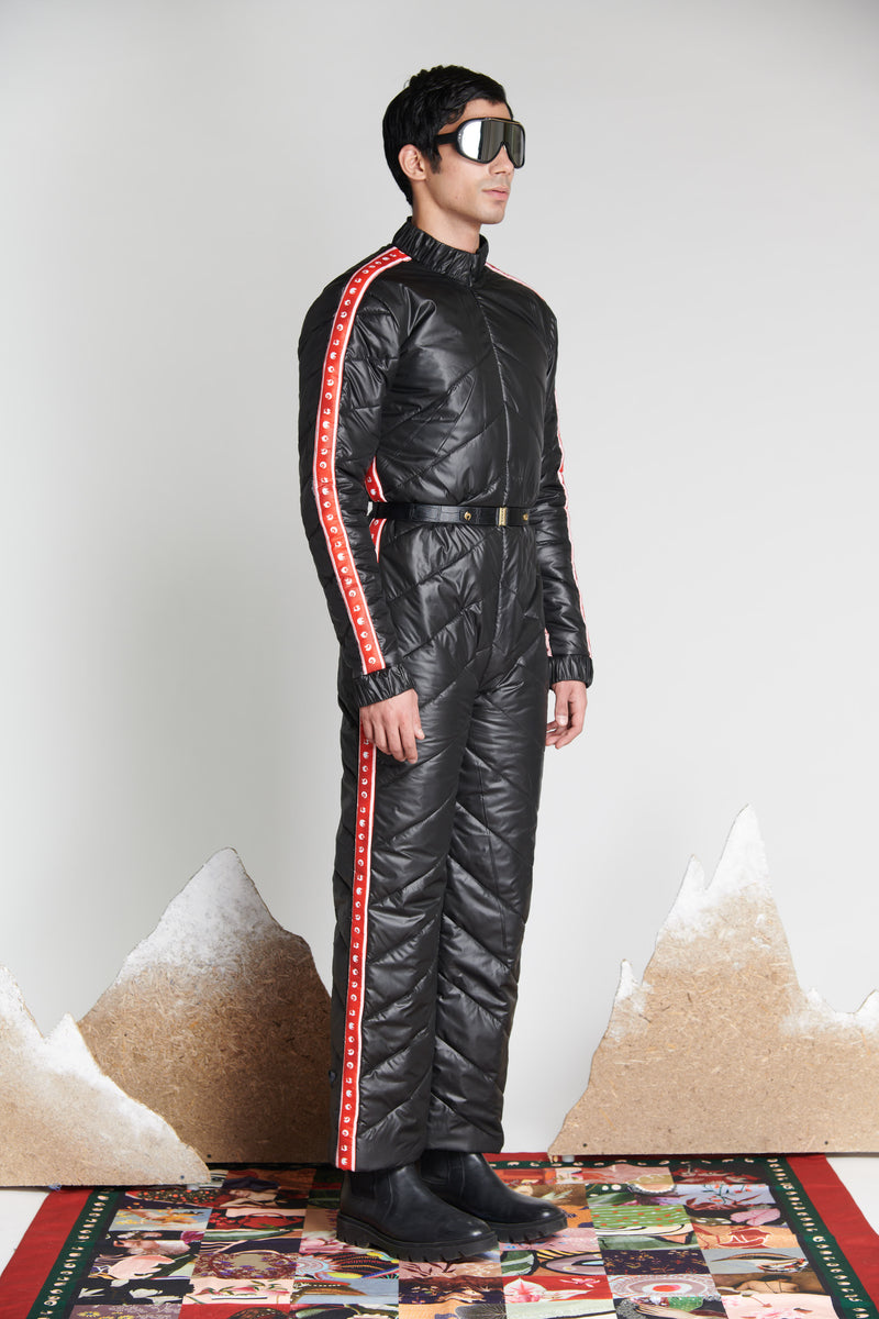 Quilted Iconoband Ski Suit